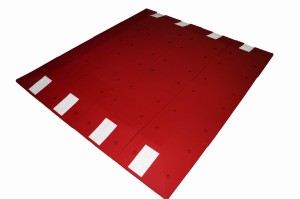 Próg zwalniający wyspowy PZP-2/PZP-3; element narożny prawy; 500x450x65