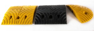 Gumowy próg podrzutowy (PpVB 7/40) żółty, 7 cm