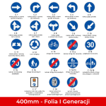 Znaki nakazu C; Mini 400mm; Folia I Generacji