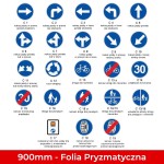 Znaki nakazu C; Duże 900mm; Folia Pryzmatyczna