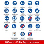 Znaki nakazu C; Mini 400mm; Folia Pryzmatyczna